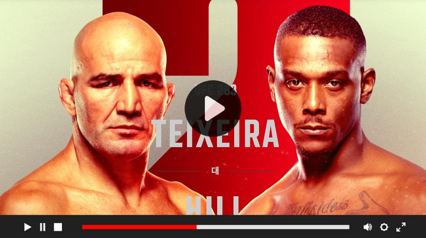 UFC 파이트 나이트 실시간 중계 경기일정